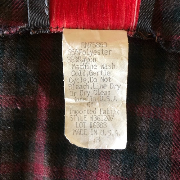 Tracy Evans Plaid Overall Dress Vintage Junior Size 3 - Picture 4 of 4